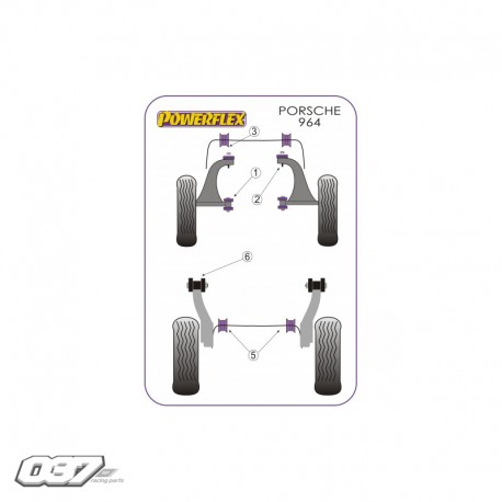 Kit Completo Silentblock Porsche 964 (1989-1994) Powerflex