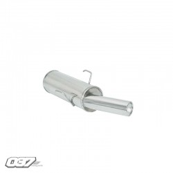 Silencioso Ragazzon trasero en acero inox con salida redonda 80 mm saxo vts 16v/8v