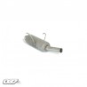 Silencioso Ragazzon trasero grupo N en acero inox con salida redonda 50 mm saxo vts 16v/8v