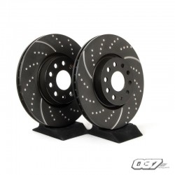 Disco de freno Ebc rayado y perforado Fiat punto Abarth